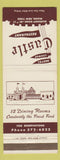 Matchbook Cover - Castle Motel Restaurant Olean NY