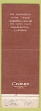 Matchbook Cover - Plantation Beefsteak House San Francisco CA WEAR