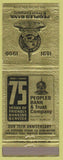 Matchbook Cover - Peoples Bank and Trust Chapel Hill Flackville Indianapolis IN