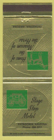 Matchbook Cover - Stage Stop Motel Patagonia AZ