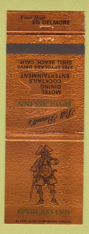 Matchbook Cover - Bill Burnett's Spyglass Inn Shell Beach CA