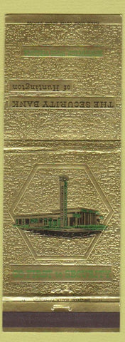 Matchbook Cover - Security Bank Huntington WV