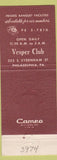Matchbook Cover - Vesper Club Philadlephia PA #2