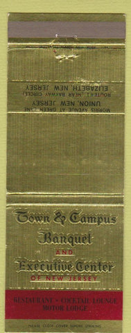Matchbook Cover - Town and Campus Motor Lodge Elizabeth Union NJ #1