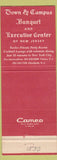 Matchbook Cover - Town and Campus Motor Lodge Elizabeth Union NJ #1