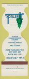 Matchbook Cover - Pinetuck Golf Rock Hill SC
