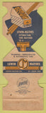 Matchbook Cover - Lewin Mathes Copper Tube St Louis MO WORN Jewelite