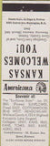 Matchbook Cover - Perkins Americana Gove KS White