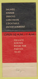 Matchbook Cover - Paulos Tucson AZ 30 Strike