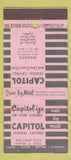 Matchbook Cover - Capitol Federal SAVINGS Denver Colorado 30 Strike