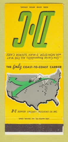 Matchbook Cover - Denver Chicago Trucking 30 Strike