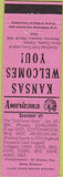 Matchbook Cover - Perkins Americana Gove KS Pink
