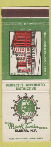 Matchbook Cover - Mark Twain Hotel Elmira NY