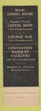 Matchbook Cover - Mark Twain Hotel Elmira NY