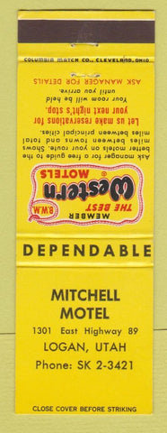 Matchbook Cover - Mitchell Motel Logan UT