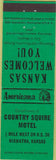 Matchbook Cover - Perkins Americana Country Squire Motel Hiawatha KS Green