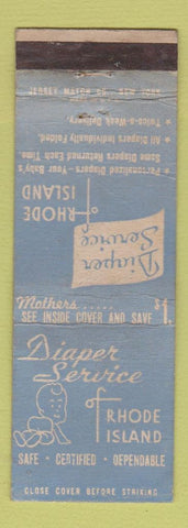 Matchbook Cover - Diaper Service of Rhode Island RI WORN