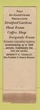 Matchbook Cover - Bellevue Stratford Hotel Philadelphia PA WORN