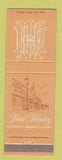 Matchbook Cover - Hotel Hershey PA