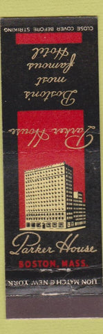 Matchbook Cover - Parker House Boston MA