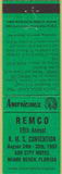 Matchbook Cover - Perkins Americana RMS Sun City Motel Miami Beach FL Green