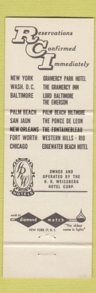 Matchbook Cover - Edgewater Beach Hotel Chicago IL – Matchbook Album