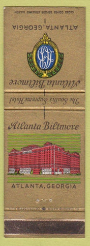 Matchbook Cover - Atlanta Biltmore GA