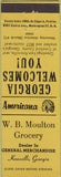 Matchbook Cover - Perkins Americana WB Moulton Grocery Knoxville GA Yellow
