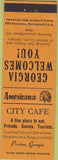 Matchbook Cover - Perkins Americana City Cafe Preston GA Orange