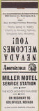 Matchbook Cover - Perkins Americana Miller Motel Golfield NV NV White