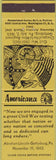 Matchbook Cover - Perkins Americana Gettysburg Civil War PA Yellow