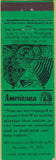 Matchbook Cover - Perkins Americana Gettysburg Civil War PA Green