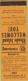 Matchbook Cover - Perkins Americana West Kingston RI  Orange