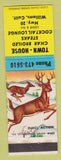 Matchbook Cover - Town House Williams CA #1 BUCK
