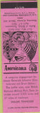 Matchbook Cover - Perkins Americana Civil War Shiloh TN Pink