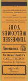 Matchbook Cover - Perkins Americana Lakeview Motel Harriman TN Orange