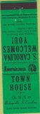 Matchbook Cover - Perkins Americana Town Hosue Bishopville SC Green