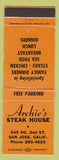 Matchbook Cover - Archie's Steak House San Jose CA