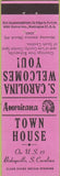 Matchbook Cover - Perkins Americana Town Hosue Bishopville SC Pink