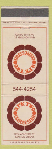 Matchbook Cover - Ark Two Coffee Stuff San Luis Obispo CA