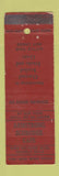 Matchbook Cover - Armstrong Schroder Cafe Beverly Hills CA WEAR