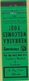 Matchbook Cover - Perkins Americana Yunko's Market Clay Center NE Green