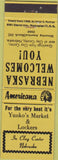 Matchbook Cover - Perkins Americana Yunko's Market Clay Center NE Yellow