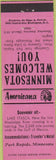 Matchbook Cover - Perkins Americana Lake Itasca Park Rapids MN Pink