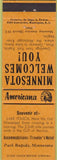 Matchbook Cover - Perkins Americana Lake Itasca Park Rapids MN Orange