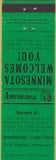 Matchbook Cover - Perkins Americana Lake Itasca Park Rapids MN Green