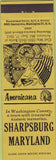 Matchbook Cover - Perkins Americana Civil War Sharpsburg MD Yellow