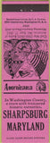 Matchbook Cover - Perkins Americana Civil War Sharpsburg MD Pink
