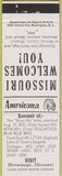 Matchbook Cover - Perkins Americana Hermitage MO White