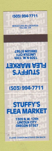 Matchbook Cover - Stuffy's Flea Market Lincoln City OR